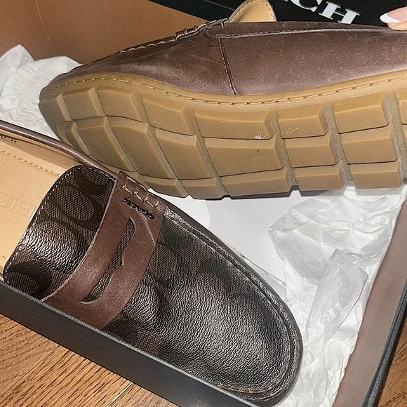 Coach Men's Brown Loafers - Picture 5 of 5
